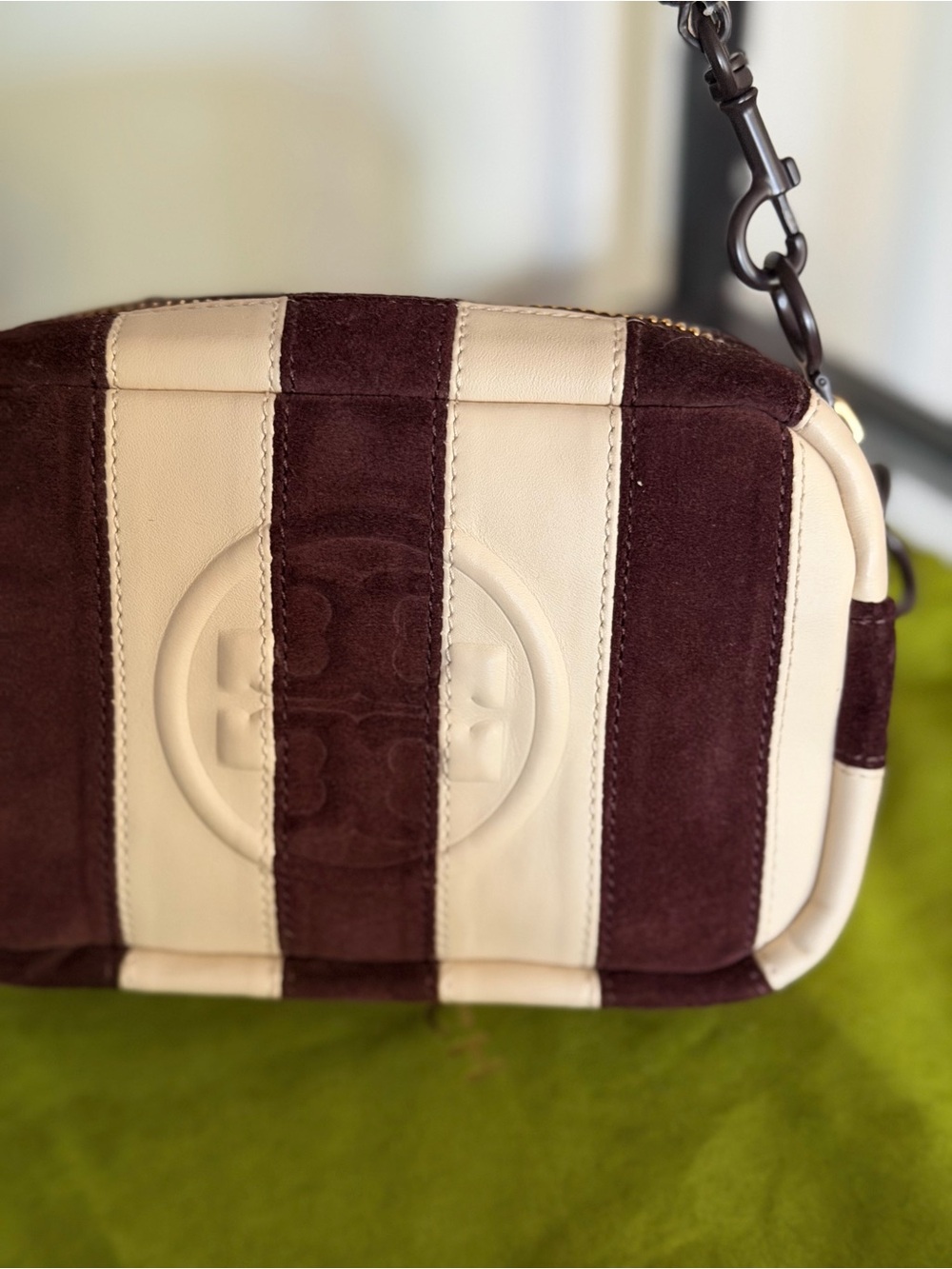 Tory Burch Bombe Suede Camera Bag